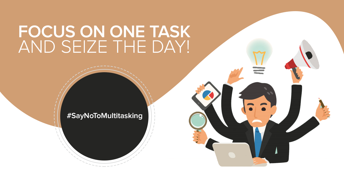 Say No To Multitasking - Sarvika Technologies blog - Featured Image