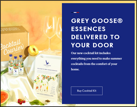 Grey goose popup