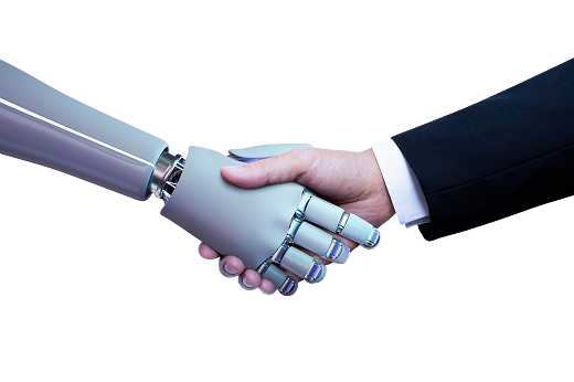 business-hand-robot