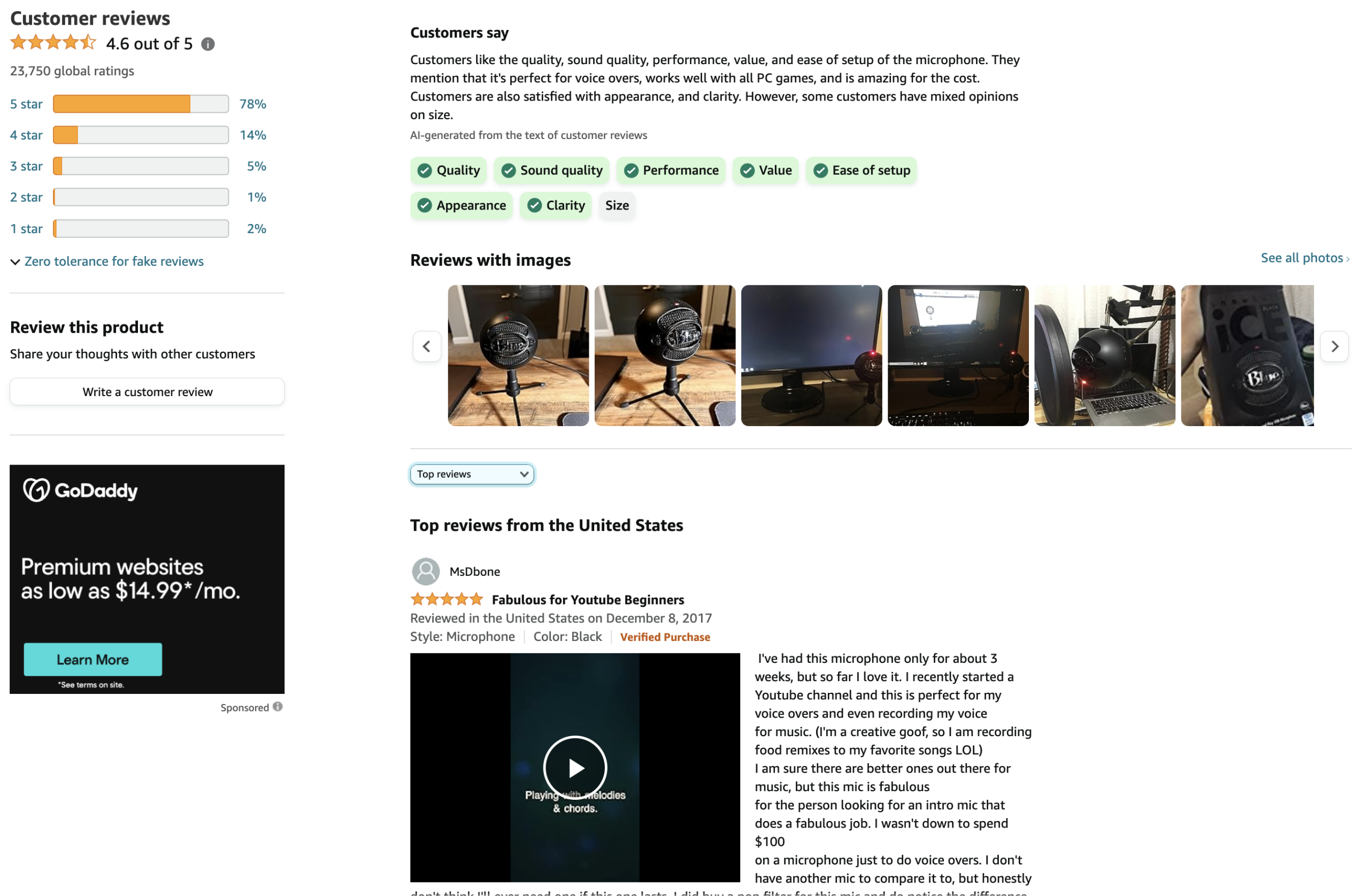  Product Reviews and Ratings